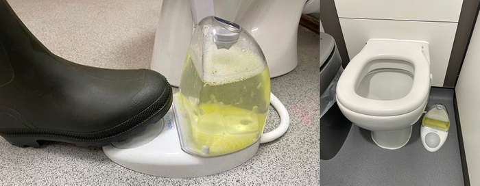 StepFresh - The Foot-Operated Toilet Cleaning System. Cleaner Toilets. Happier Staff. Zero Scrubbing & Lower Cleaning Costs