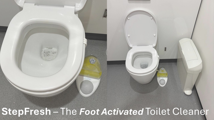 StepFresh - The Foot-Operated Toilet Cleaning System. Cleaner Toilets. Happier Staff. Zero Scrubbing & Lower Cleaning Costs