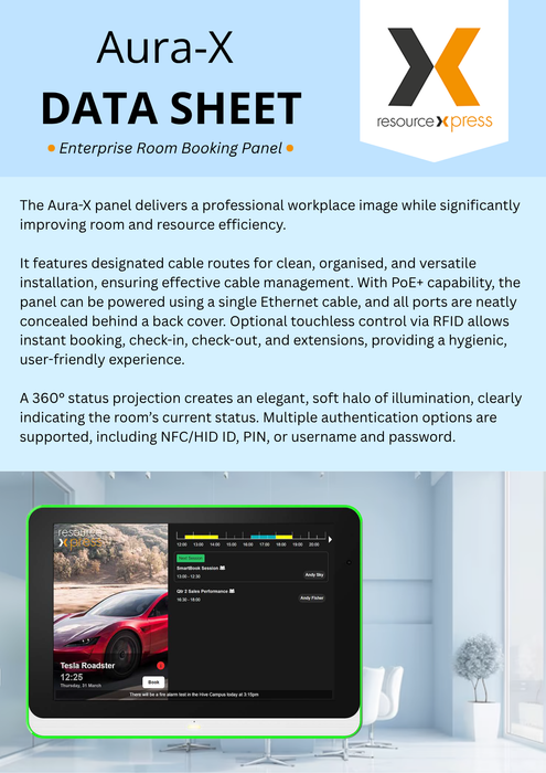 Aura X - Enterprise Room Panel