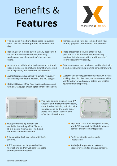 Aura X - Enterprise Room Panel