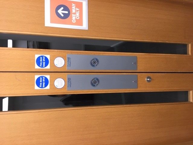 Purehold PUSH - Antimicrobial Door Push Plate (with VHR)