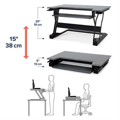 WorkFit-T, Sit-Stand Desktop Workstation