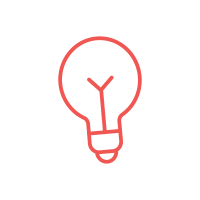 Innovation lightbulb icon