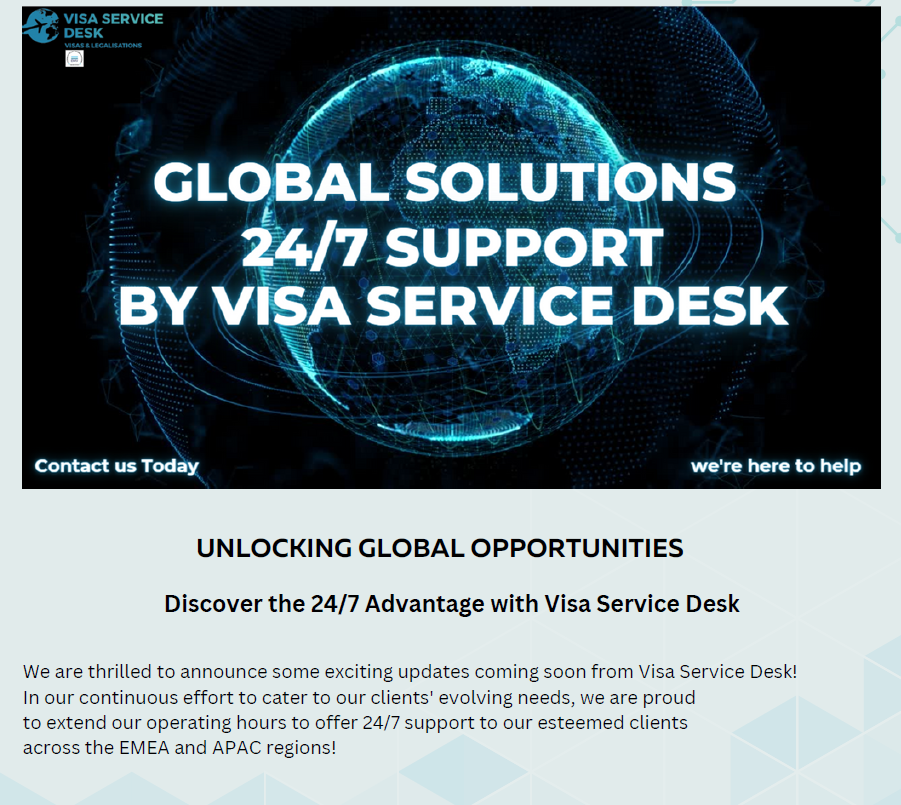 Global Solutions 24/7 Support