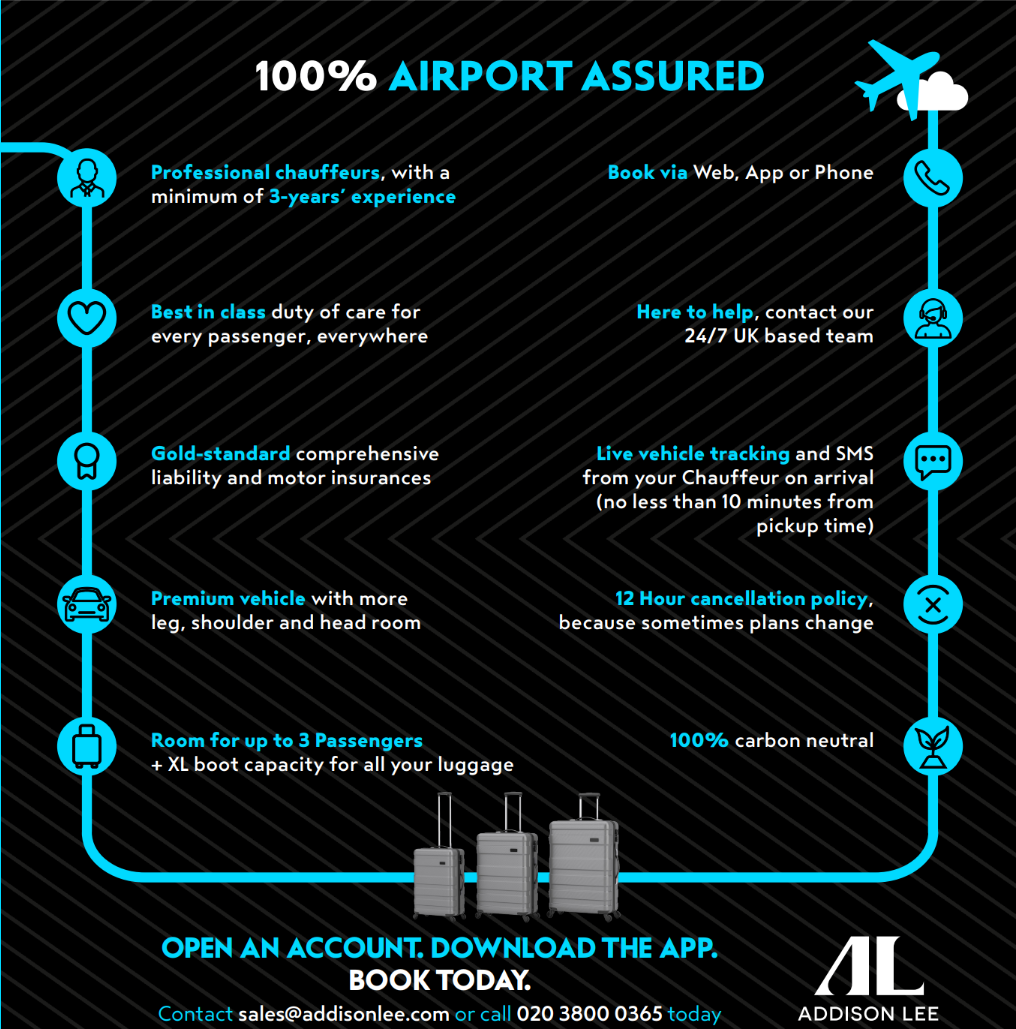 Addison Lee Launches Airport Assured - Business Travel Show Europe 2024