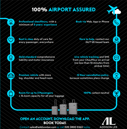 Addison Lee Launches Airport Assured
