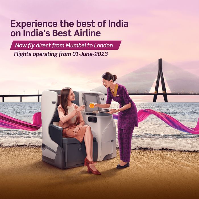 Fly direct from London to Mumbai