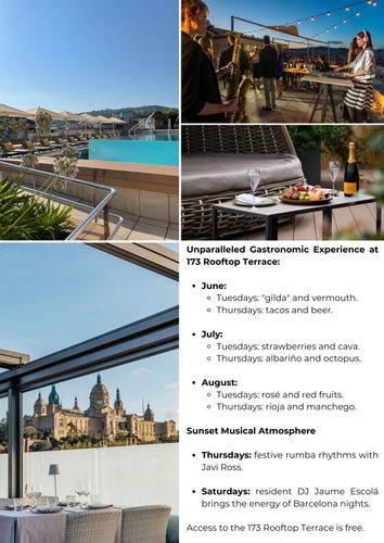 Best views of Barcelona at the 173 Rooftop Terrace, InterContinental Barcelona