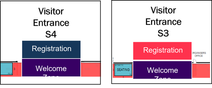 Visitor welcome zones