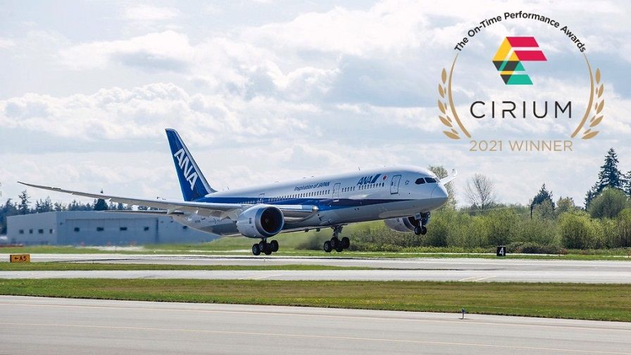 ANA Receives Top Score in Both Global and Asia Pacific Categories in Cirium’s 2021 On-Time Performance Awards