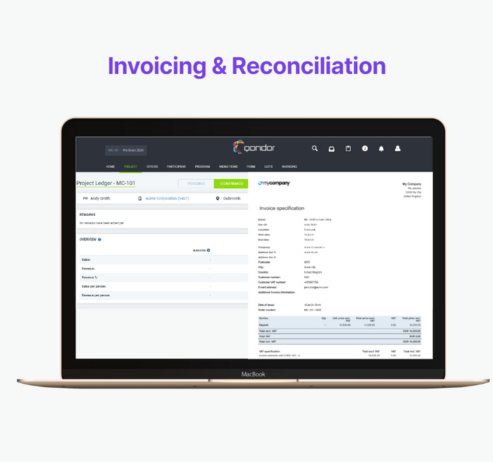 Invoicing, Reconciliation & Reporting