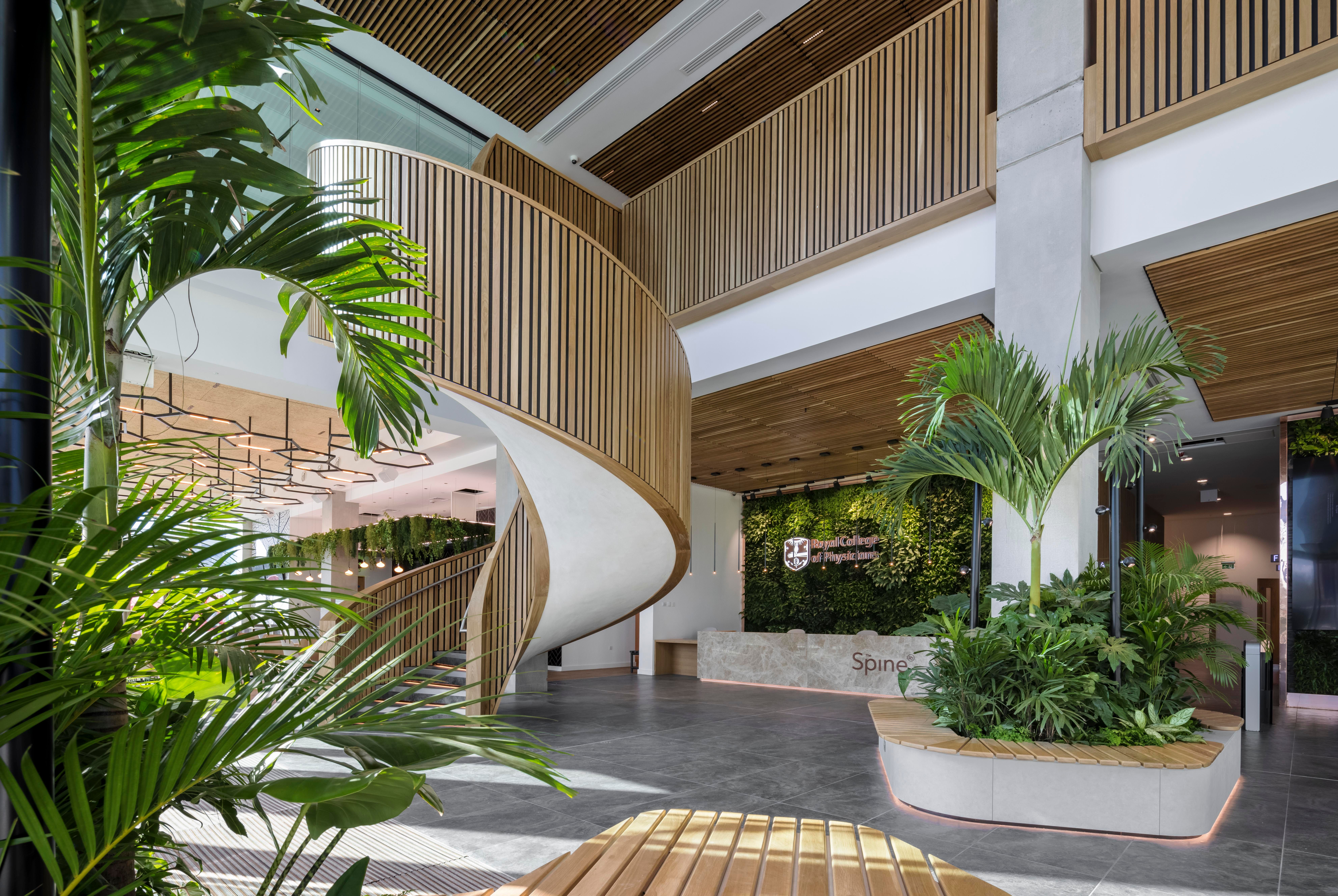 The Spine wins prestigious awards for its biophilic installations