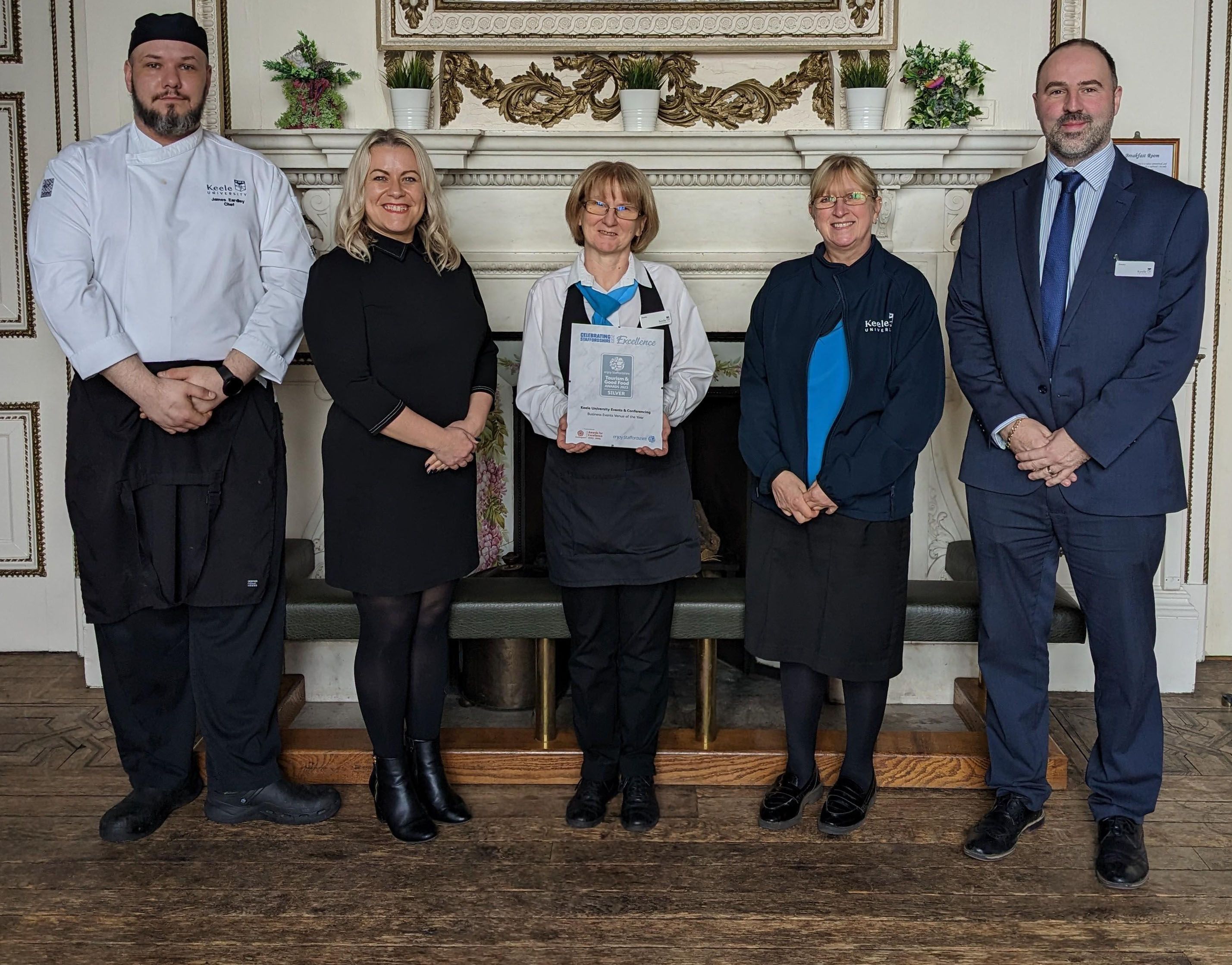 Keele University Events and Conferencing wins Silver at Enjoy Staffordshire Tourism and Good Food Awards 2023
