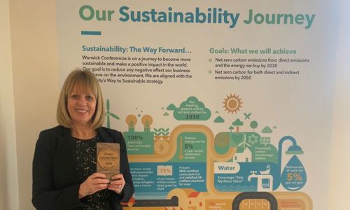 Warwick Conferences professional celebrates sustainability award