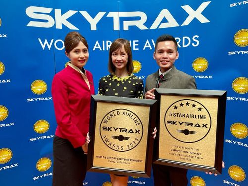 Cathay Pacific receives Skytrax World Airlines Award for World's Best Inflight Entertainment