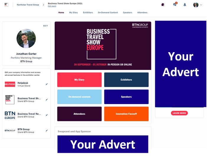 Show app and hosted buyer diary