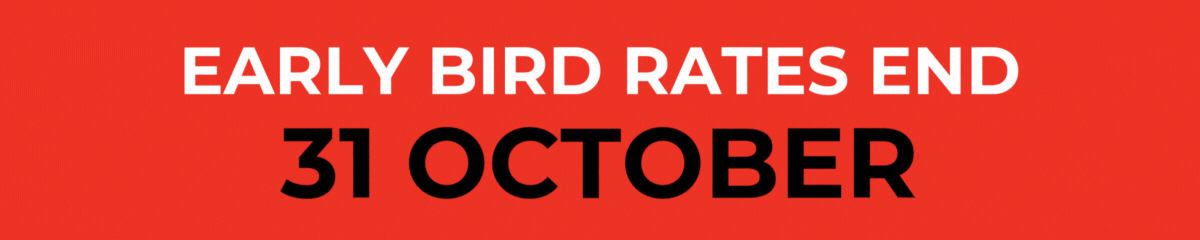 Early-bird rates pop-up