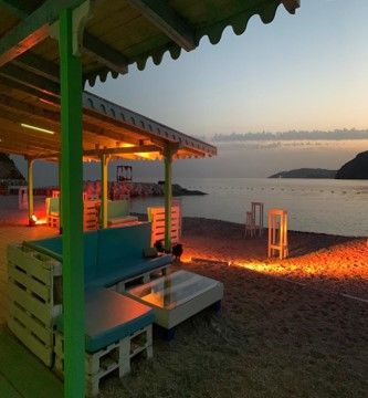 BBQ dinner at Saint Nicolas island