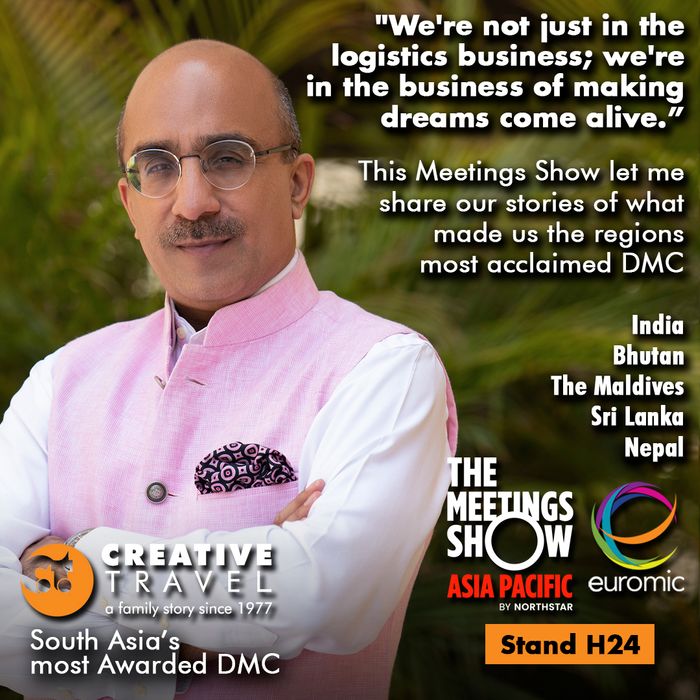 Creative Travel will be at the Meetings Show Asia