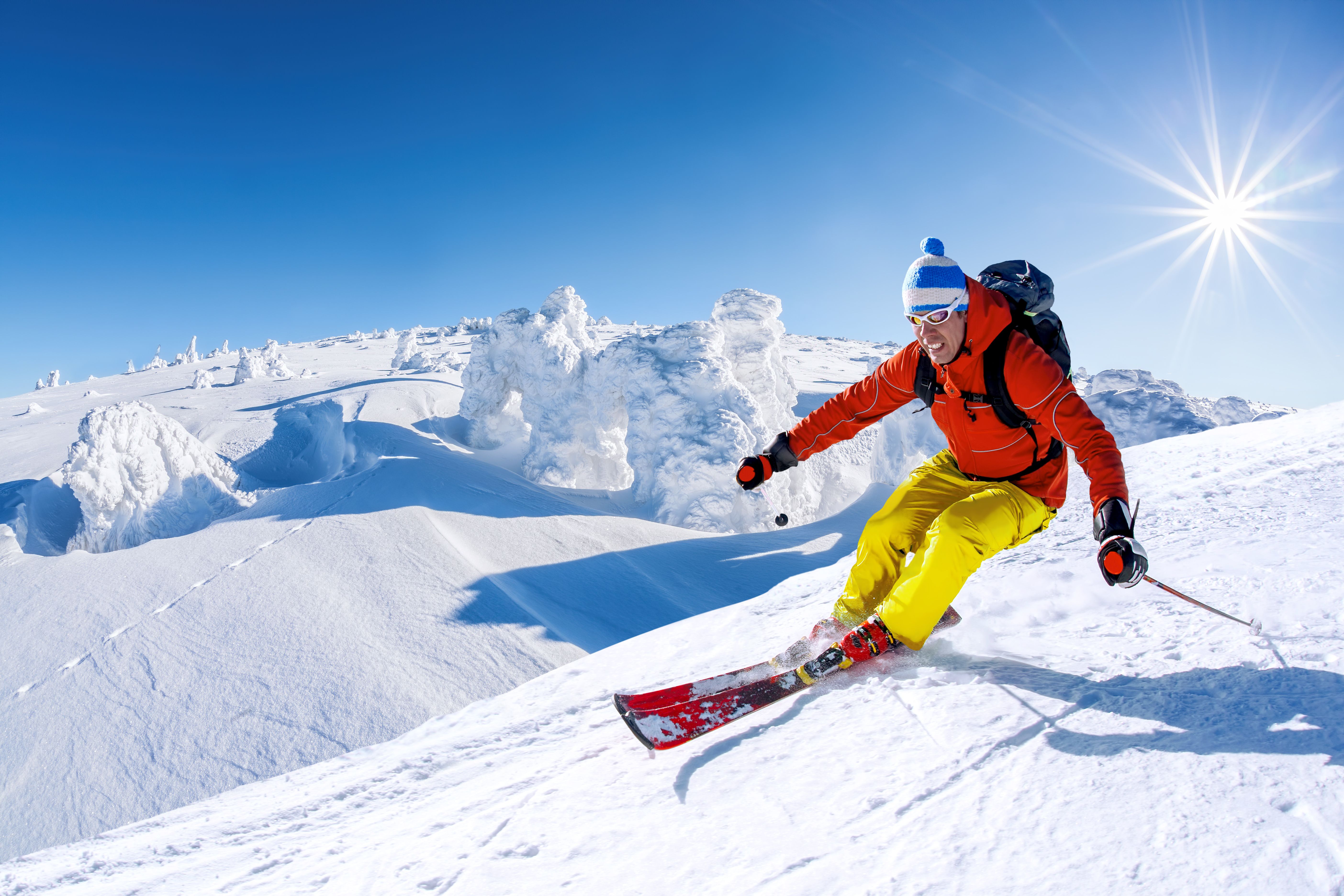 Skiing in the Alpes