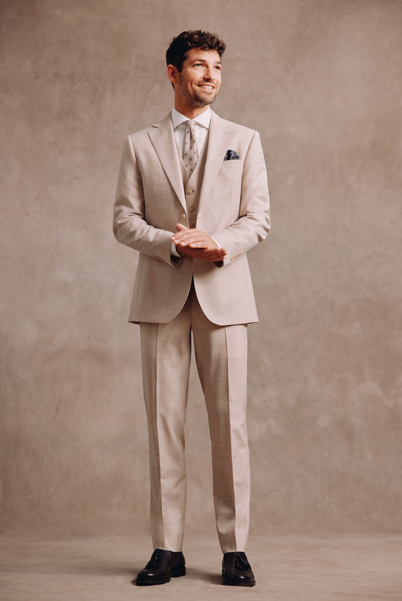 moss beige suit