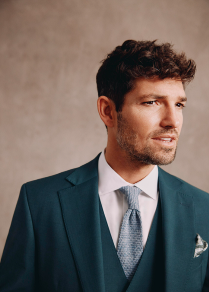 moss wedding suits for men