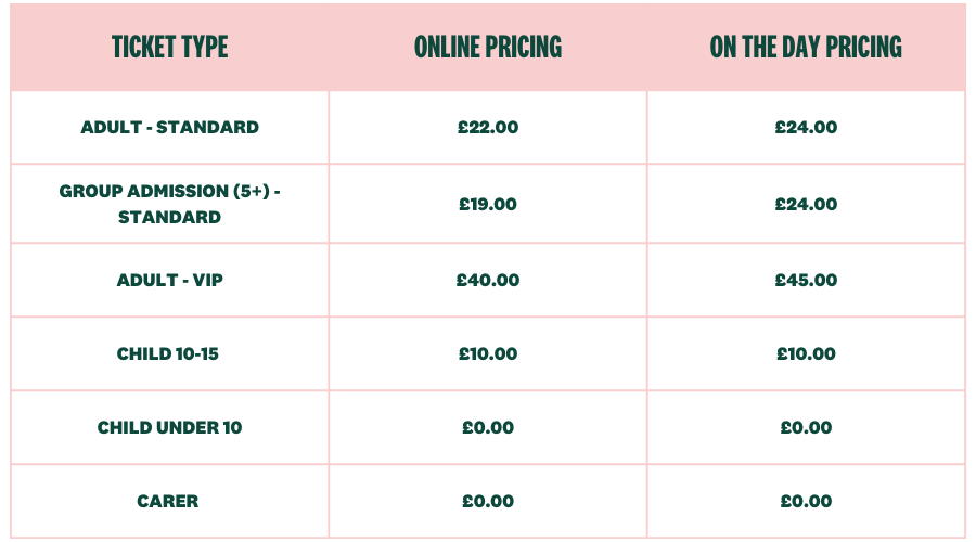 WEDDING SHOW PRICING