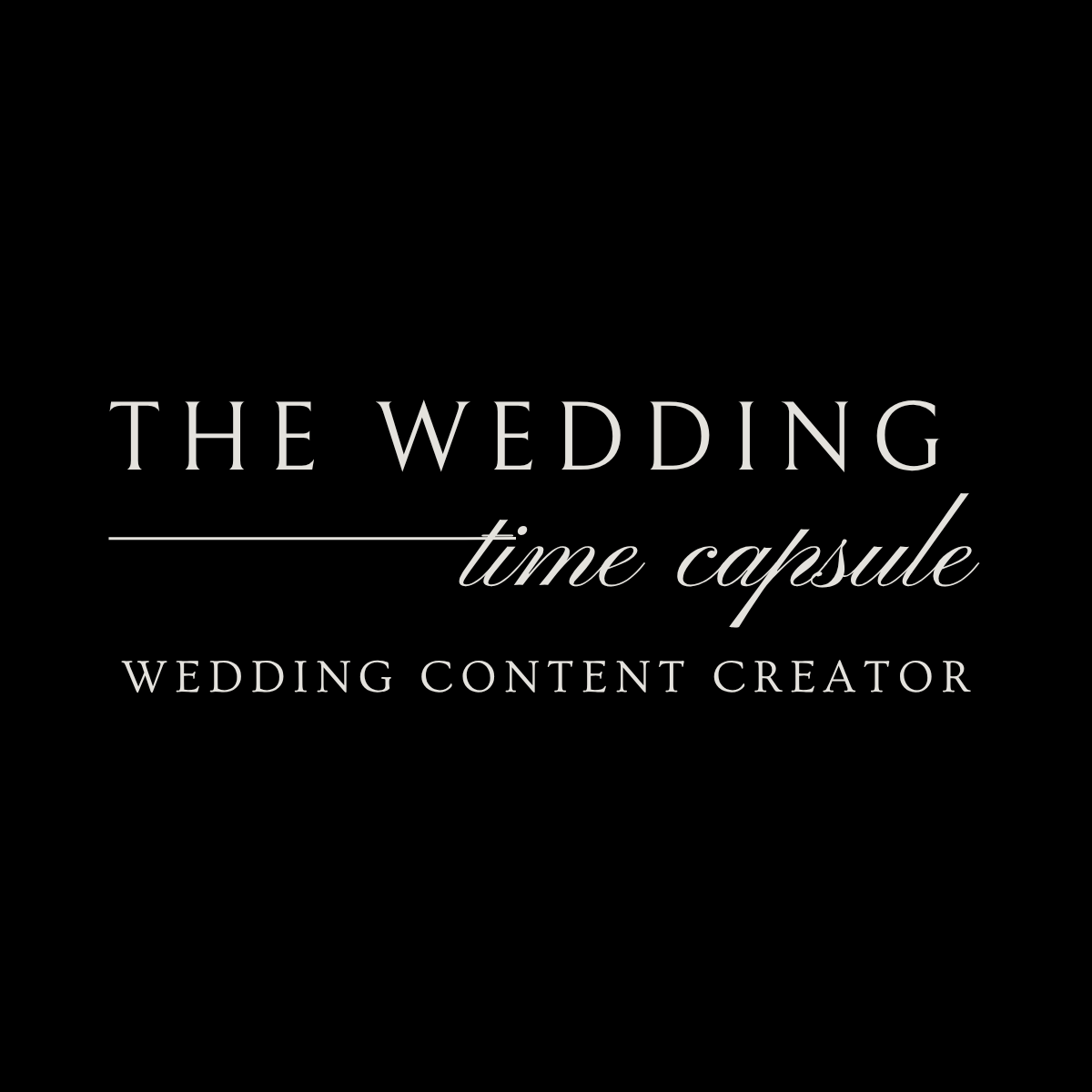The Wedding Time Capsule - Wedding Content Creator