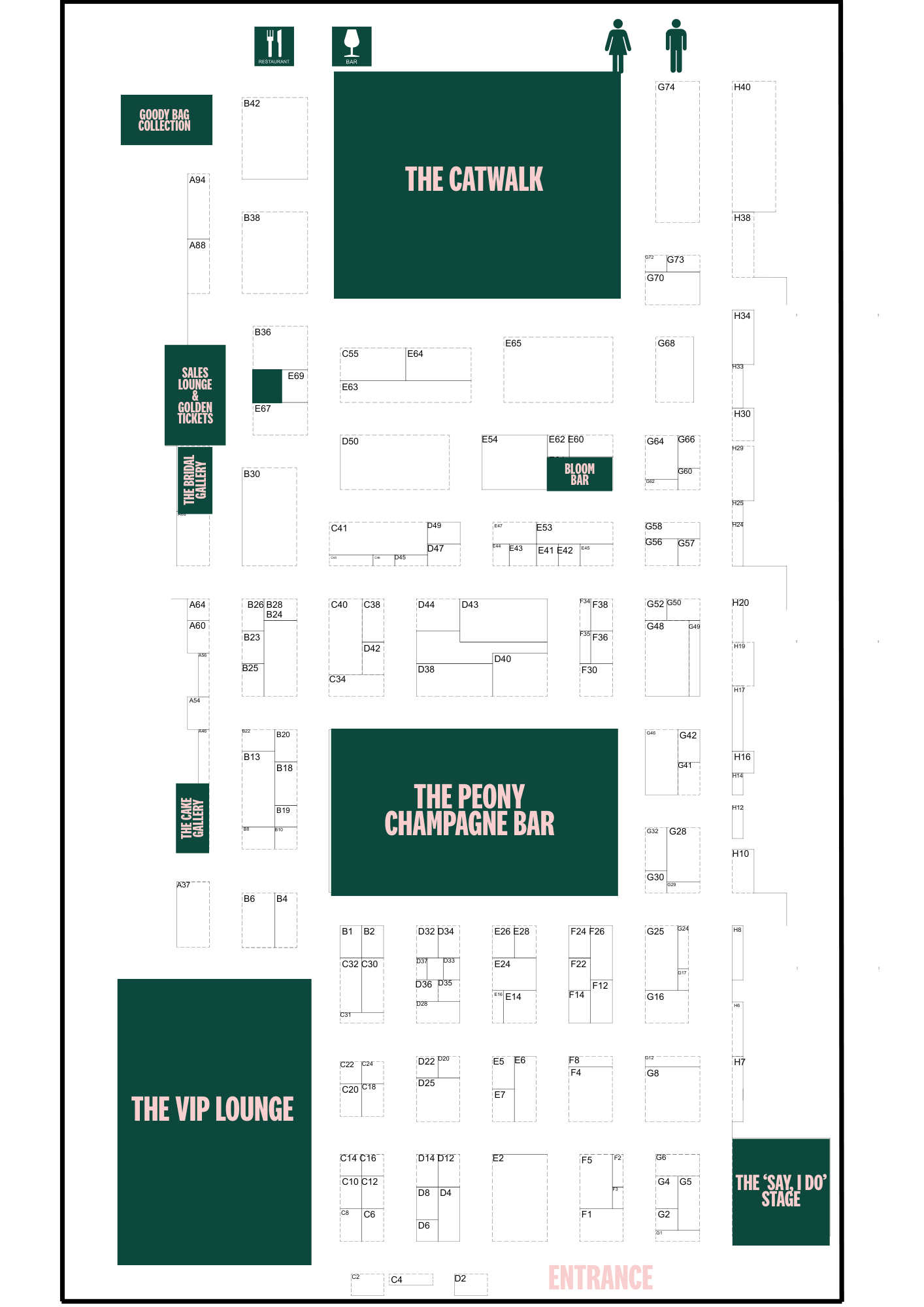the national wedding show map