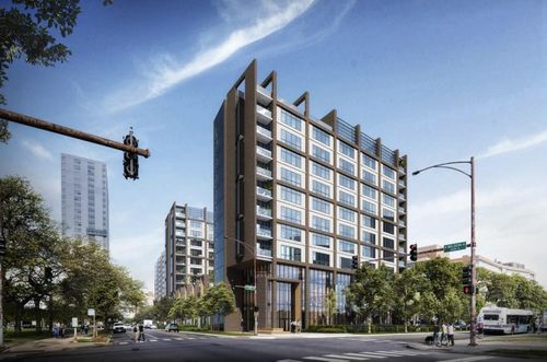 Residential Development Tops Out at 4600 N Marine Drive in Uptown