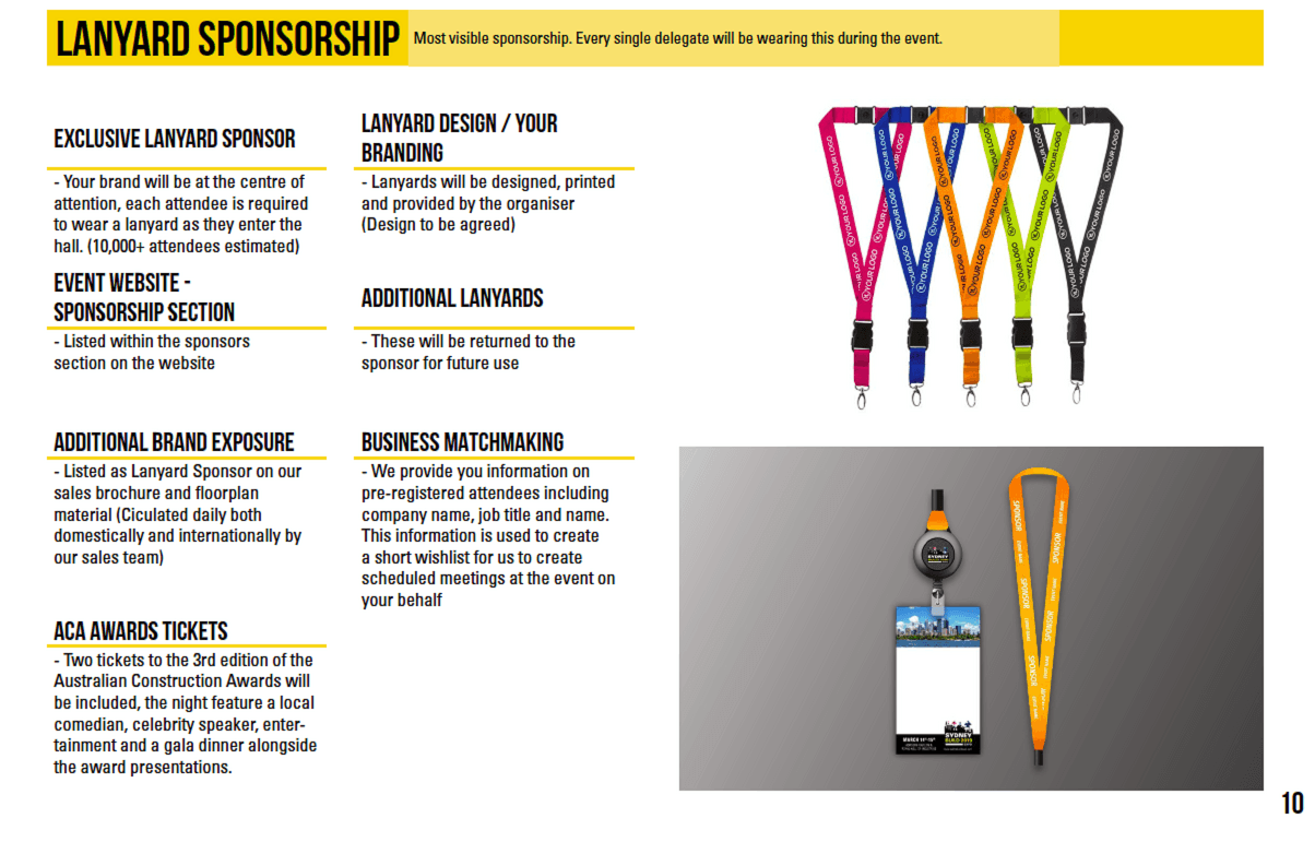 LANYARD SPONSORSHIP