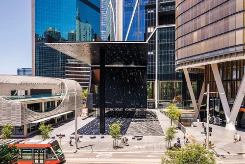 George Street Plaza by Adjaye Associates with Daniel Boyd