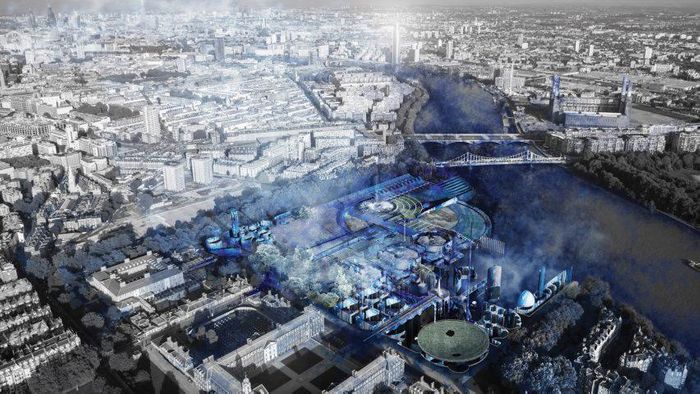 Sam Coulton designs environmentally friendly cemetery that would slowly dye London blue