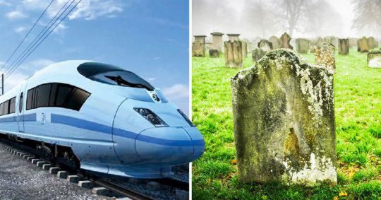 Work begins to exhume '18,000 dead bodies, buried 20 deep' for HS2