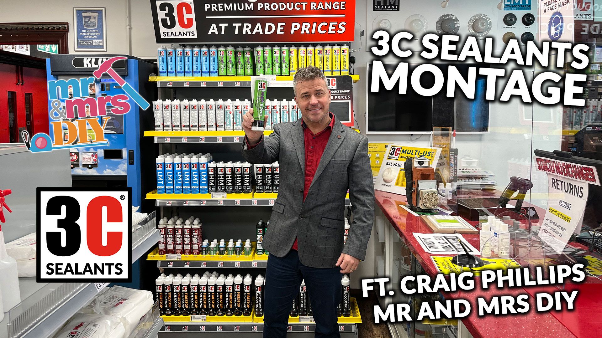 Craig Phillips Introduces a range of Sealants, Adhesives & Fillers from 3C Sealants