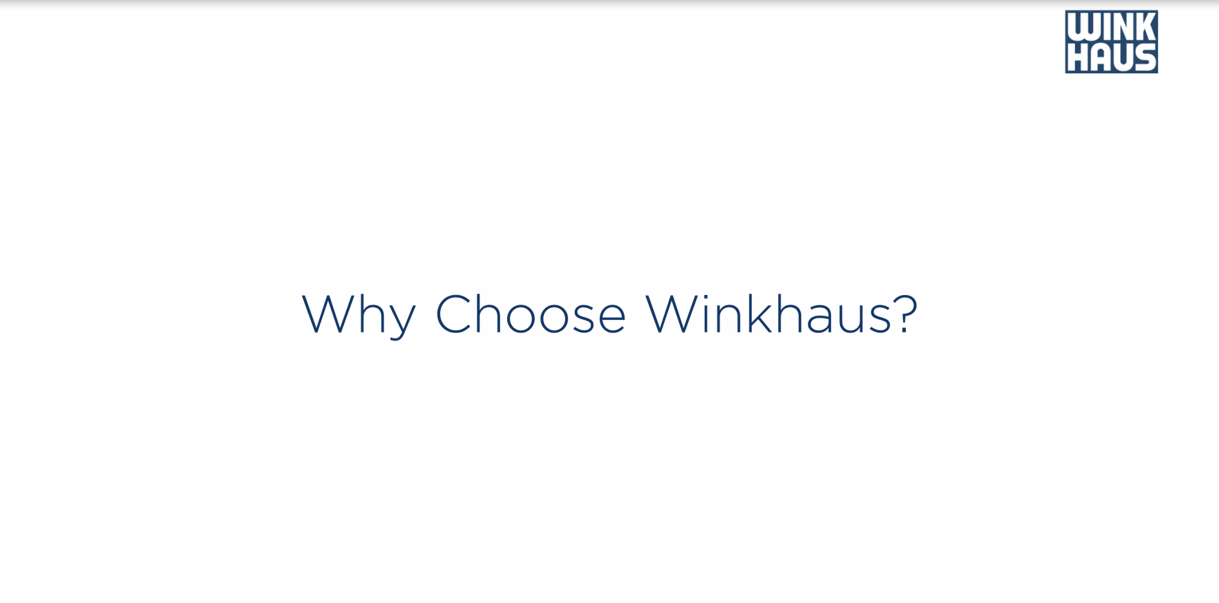 Why choose Winkhaus?