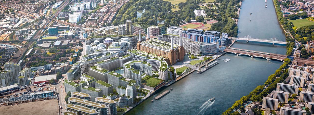 Longtime London icon Battersea Power Station marries its industrial past to a green future