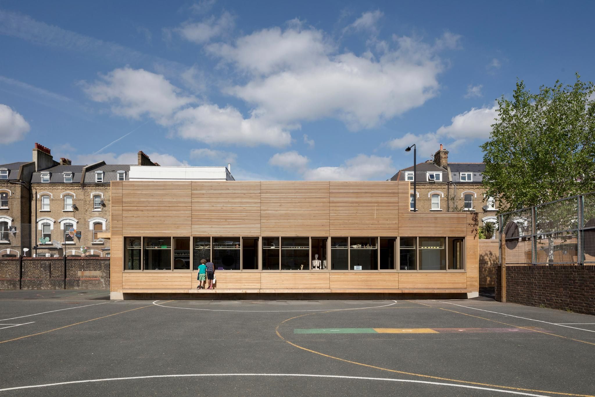 AY Architects adds timber science laboratory to London school