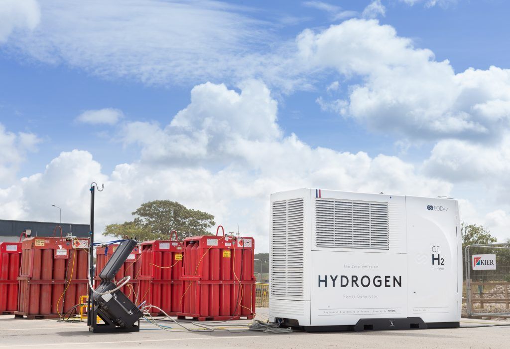 Kier Trials Hydrogen Generator on National Highways Project