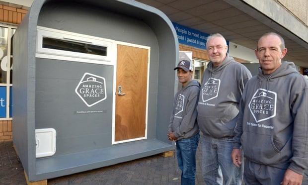 Charities are turning to using tiny 'pods' as temporary accommodation to solve homelessness in Britain