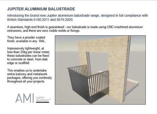 AMI EazyDeck Aluminium Decking & AMI Jupiter Aluminium Balustrade