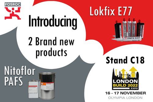 Lokfix E77 is Fosroc’s solution for large and heavy duty anchoring into cracked and un-cracked concrete and Nitoflor PAFS - For the rapid and permanent coating of internal and external commercial and industrial floors.