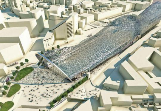 An artist's impression of Curzon Street HS2 Station in Birmingham (Picture: HS2)   Read more: https://metro.co.uk/2018/09/13/work-begins-to-exhume-18000-dead-bodies-buried-20-deep-for-hs2-7940768/?ito=cbshare  Twitter: https://twitter.com/MetroUK | Facebook: https://www.facebook.com/MetroUK/