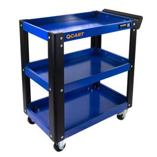 QCart - 3 Tier Heavy Duty Tool Cart Trolley