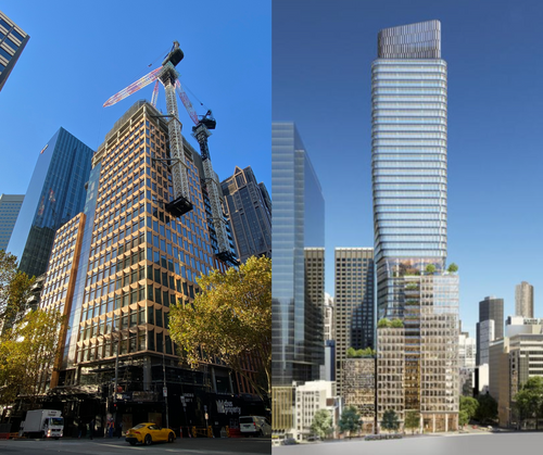 Latest Progress on 435 Bourke Street Sustainable Office Development