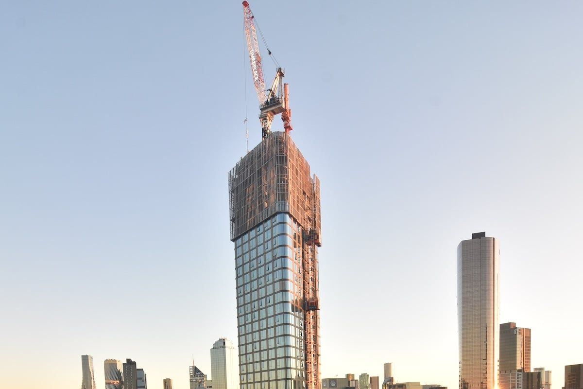 The Queensbridge Building Tops Out at 209 Metres