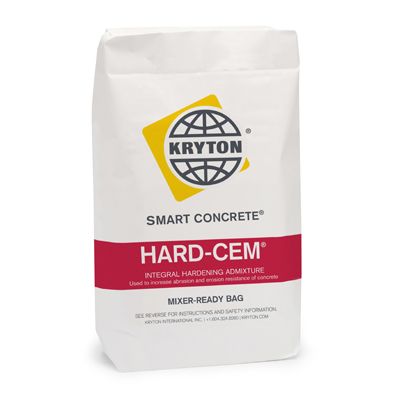 Hard-Cem Integral hardening admixture for increased abrasion and erosion resistance of concrete