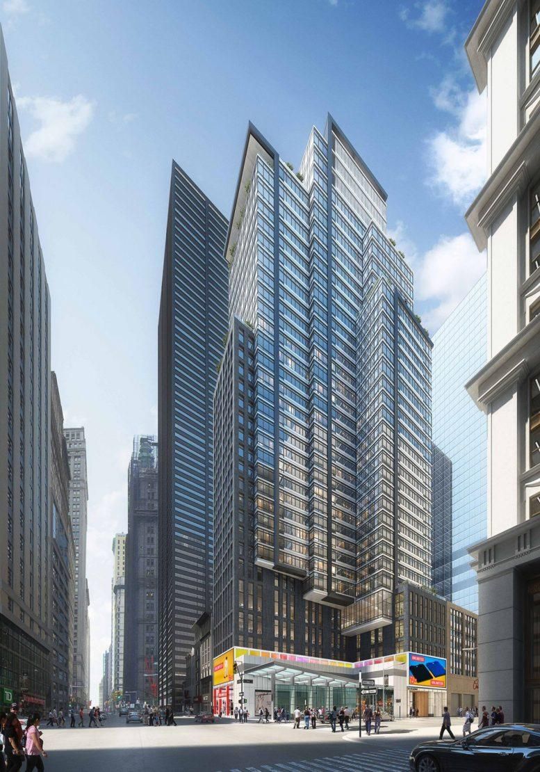 FXCollaborative’s 185 Broadway Begins Vertical Ascent In The Financial District
