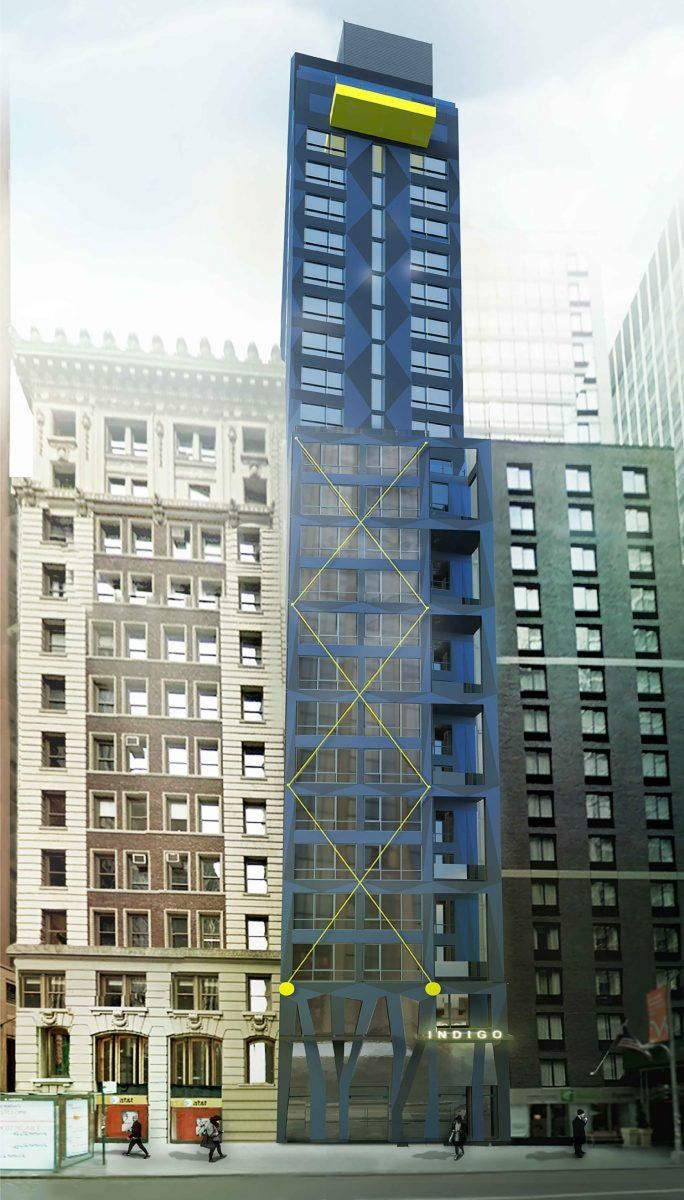 Hotel Indigo Tops Out At 120 Water Street In The Financial District