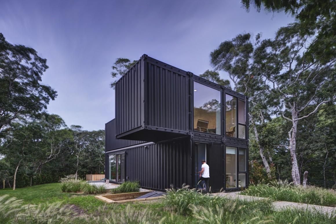 Shipping Containers Turned into Vacation Home for Family of Five